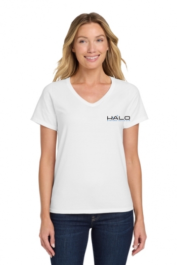 Hanes® Ladies Nano-T® Cotton V-Neck T-Shirt