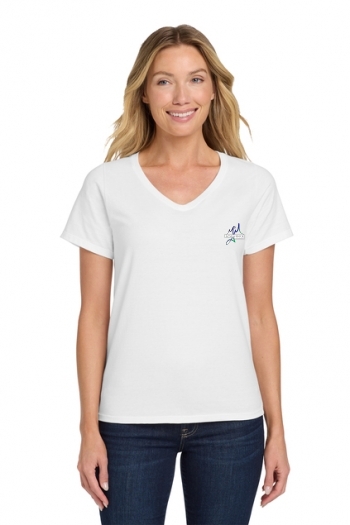 Hanes® Ladies Nano-T® Cotton V-Neck T-Shirt