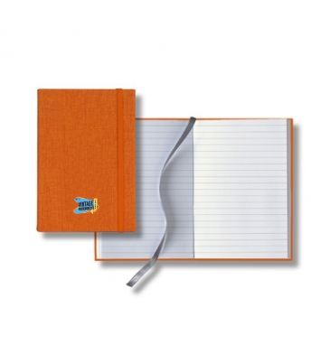 Linen Banded Pico Lined White Page Journal