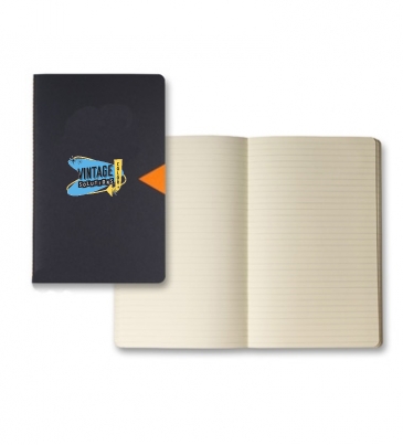 Black Notch Medio Lined Ivory Page Journal