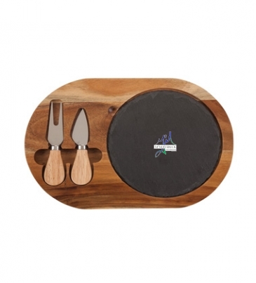 Bon Appetit Slate Cheese Set