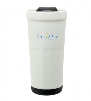 Latte 16 oz. Ceramic Travel Tumbler
