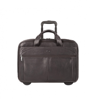 Solo® Walker Leather Rolling Case