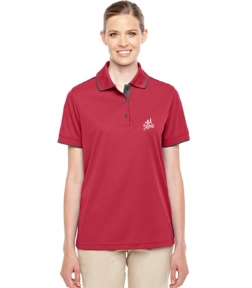 CORE365 Ladies' Motive Performance Piqué Polo with Tipped Collar