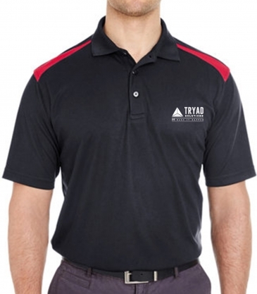 Adult Cool & Dry Two-Tone Mesh Piqué Polo