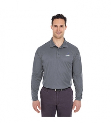 Adult Cool & Dry Long-Sleeve Mesh Piqué Polo
