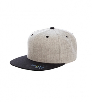 Yupoong Adult 6-Panel Structured Flat Visor Classic Two-Tone Snap