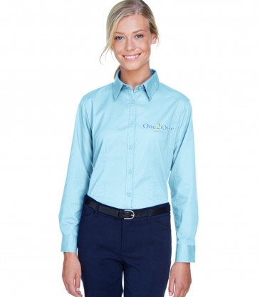 UltraClub Ladies' Whisper Twill