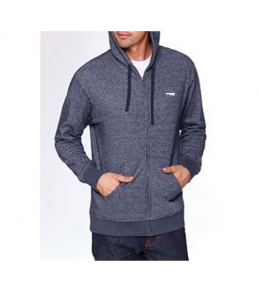 Next Level Apparel Adult Pacifica Denim Fleece Full-Zip Hooded Sw