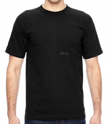 Bayside Adult 6.1 oz., 100% Cotton Pocket T-Shirt