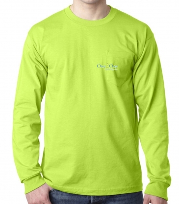 Bayside Adult 6.1 oz., 100% Cotton Long Sleeve Pocket T-Shirt