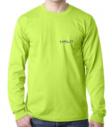 Bayside Adult 6.1 oz., 100% Cotton Long Sleeve Pocket T-Shirt