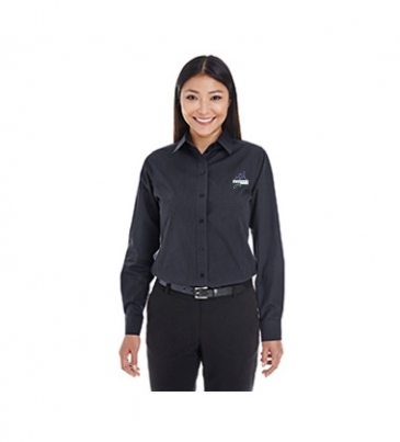 Ladies' Crown Woven Collection® Striped Shirt