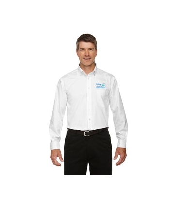 Devon & Jones Men's Crown Collection Solid Oxford