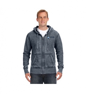 Adult Vintage Zen Full-Zip Fleece Hooded Sweatshirt