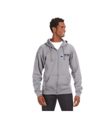 Adult Premium Full-Zip Fleece Hooded Sweatshirt
