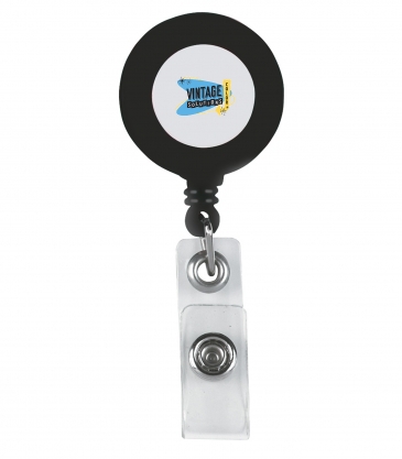 Retractable Badge Holder with Laminated Label