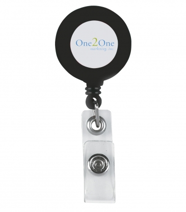 Retractable Badge Holder with Laminated Label