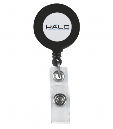 Retractable Badge Holder with Laminated Label