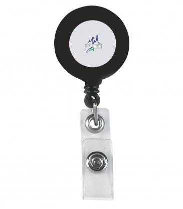 Retractable Badge Holder with Laminated Label
