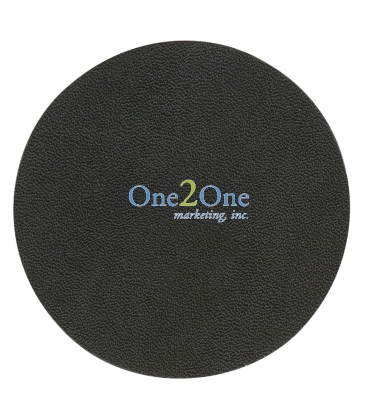 Bonded Leather Coaster Silk-Screen