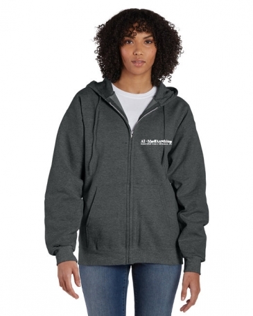 Unisex Ultimate Cotton® Full-Zip Hooded Sweatshirt