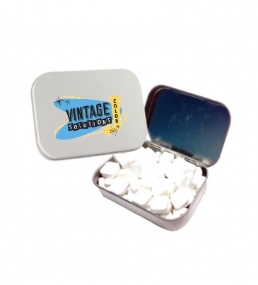 Large Tin With Printed Mints