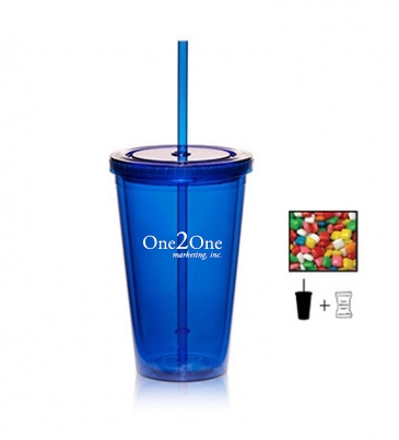 16 oz. Double Wall Tumbler With Candy_Red Hots