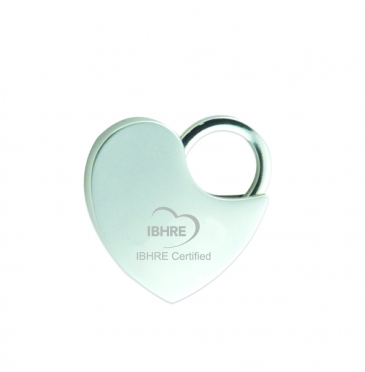 IBHRE Certified Locking Heart Keytag