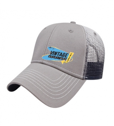 Gradient Screen Print Mesh Cap