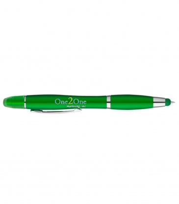 Curvaceous Metallic Stylus Highlighter Pen