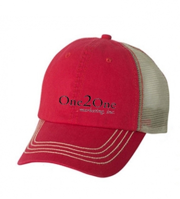 Mega Cap Washed Twill Trucker Cap