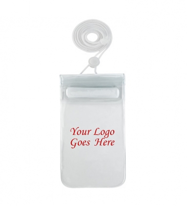 Waterproof Pouch With Neck Cord_ Pad-Print