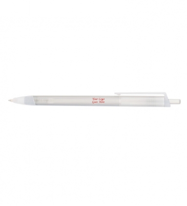 Slim Click Translucent Pen_Silk Screen Imprint