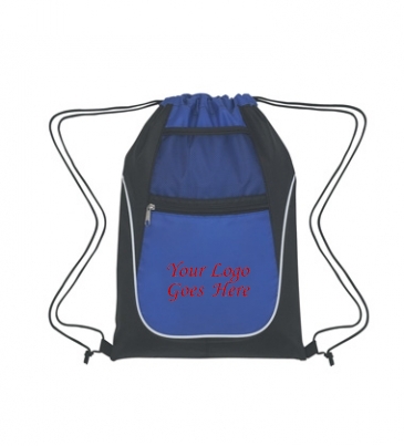 Drawstring Sports Pack With Dual Pockets_Silkscreen