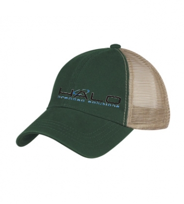 Washed Cotton Mesh Back Cap_Embroidered