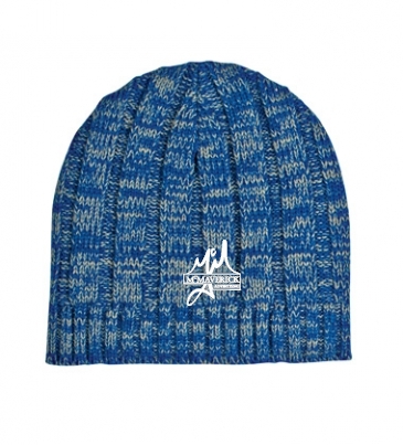 Knit Beanie Cap_Embroidered