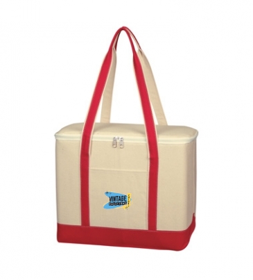 Large Cotton Canvas Cooler Bag