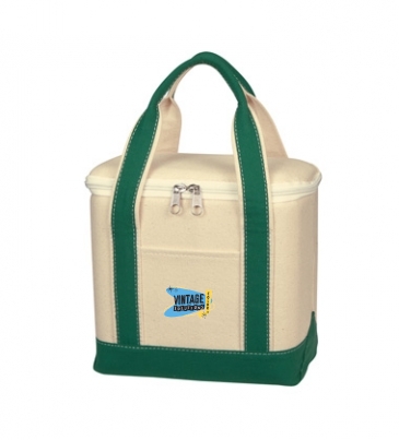 Small Cotton Canvas Cooler Bag