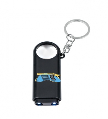 Magnifier And LED Light Key Chain