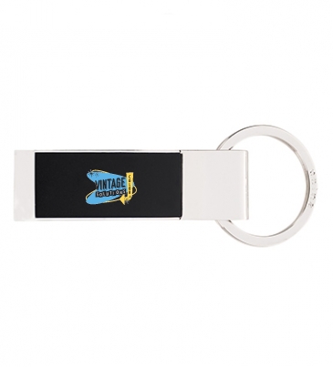 Two-Tone Rectangle Key Tag
