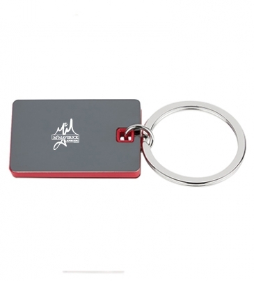 Color Block Mirrored Key Tag