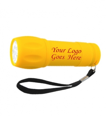 Rubberized Torch Light With Strap