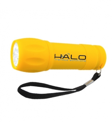 Rubberized Torch Light With Strap