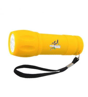 Rubberized Torch Light With Strap
