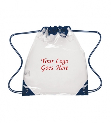 Touchdown Clear Drawstring Backpack