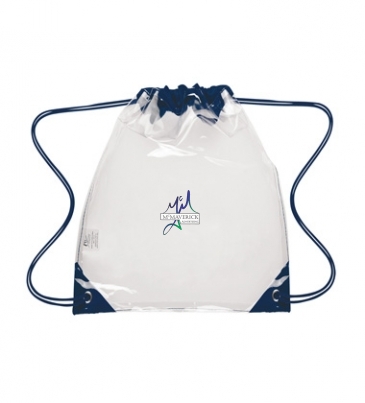 Touchdown Clear Drawstring Backpack