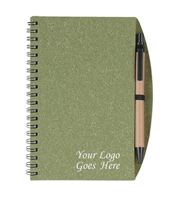 Eco-Inspired Spiral Notebook & Pen