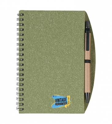 Eco-Inspired Spiral Notebook & Pen