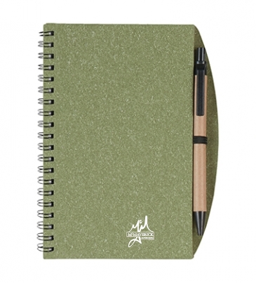 Eco-Inspired Spiral Notebook & Pen
